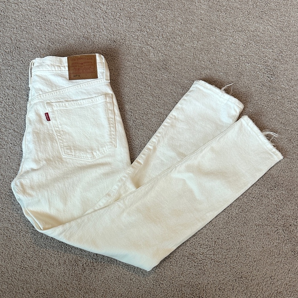 Levi’s 501 S- Women’s Vintage White Jeans- Size 26